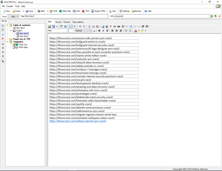 Softany WinCHM Pro Registration Code