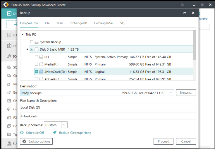 EaseUS Todo Backup Advanced Server Serial Key