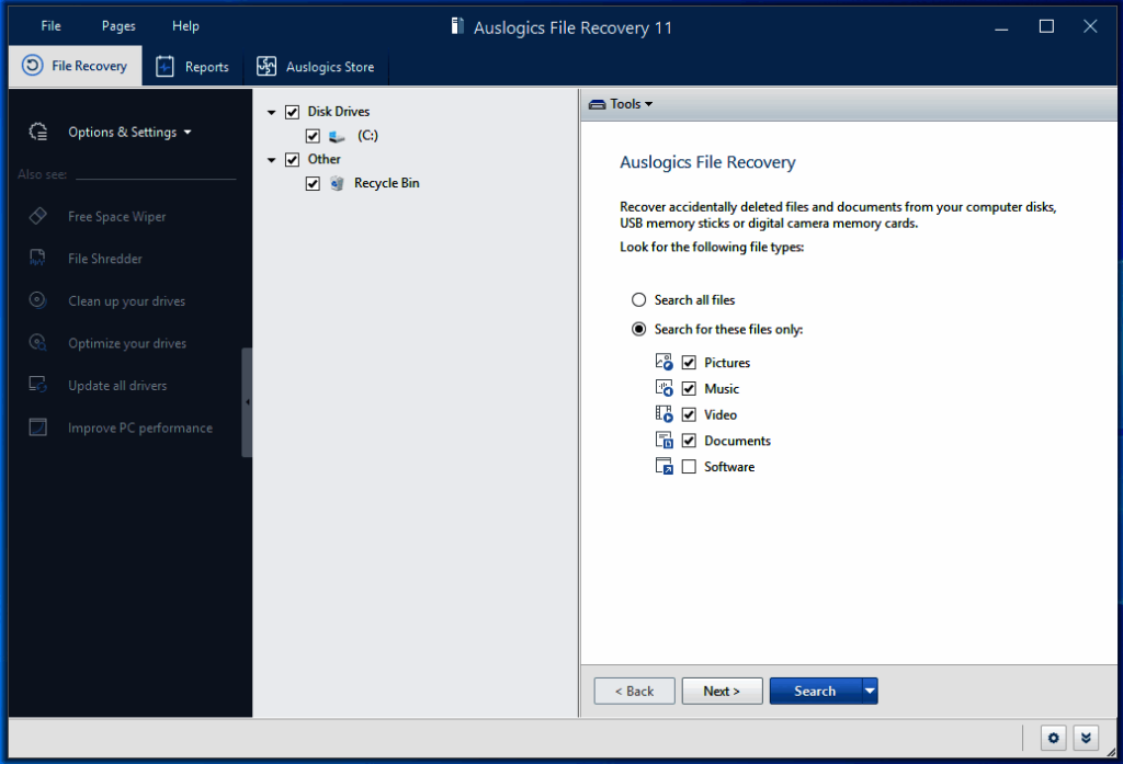 Auslogics File Recovery 