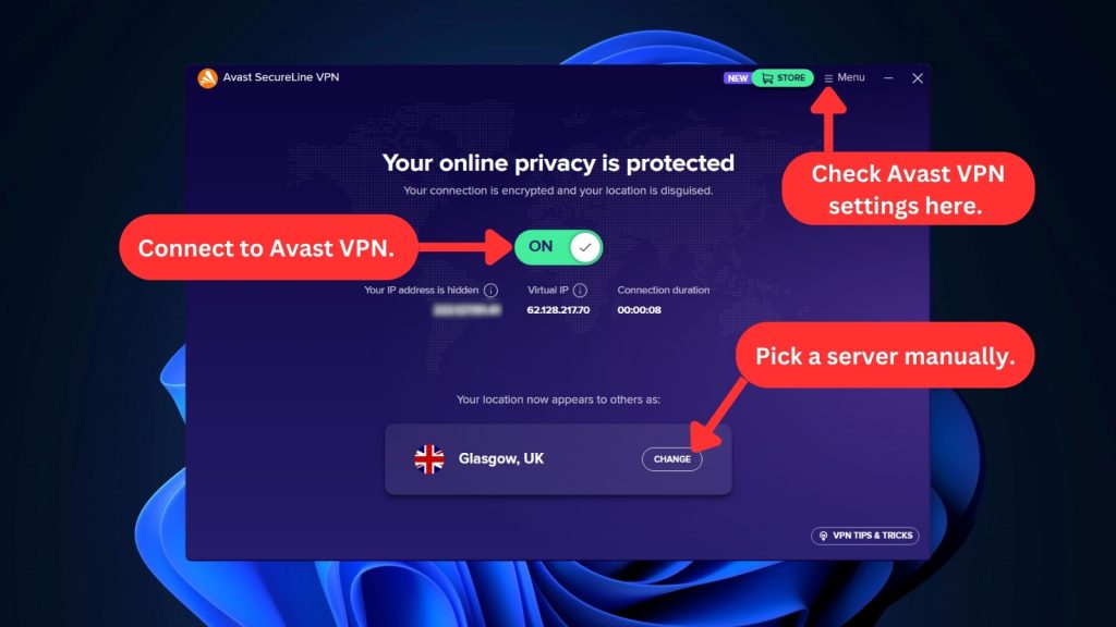 Avast SecureLine VPN 