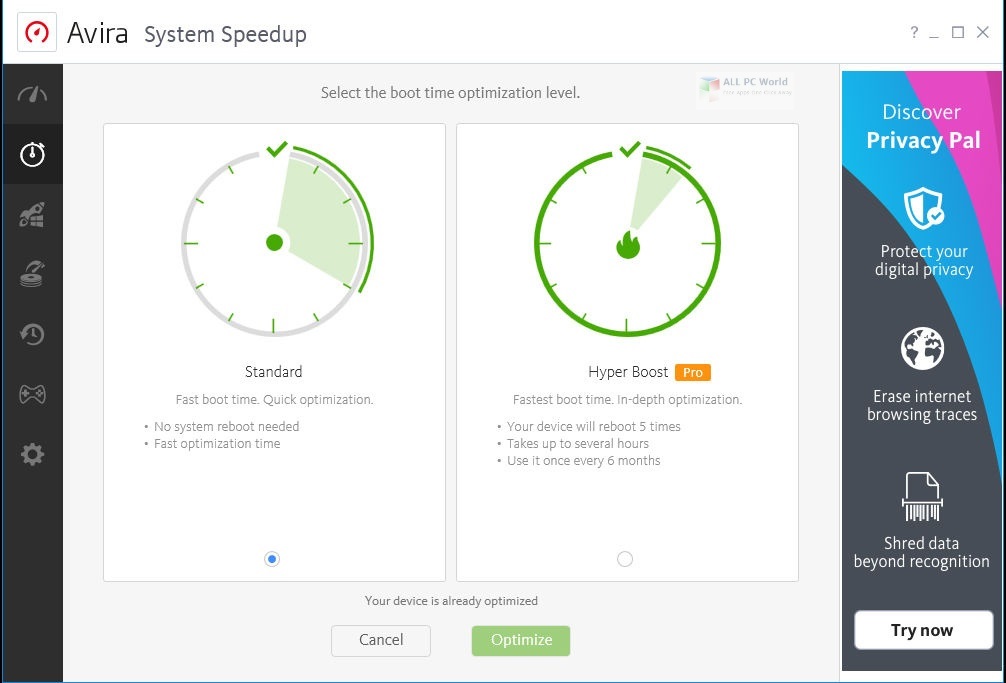 Avira System Speedup Pro