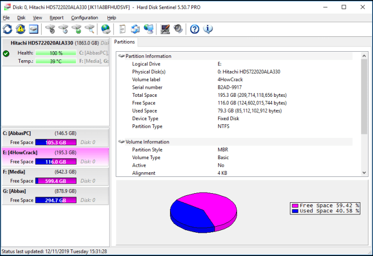 Hard Disk Sentinel Pro Registration Key Free Download