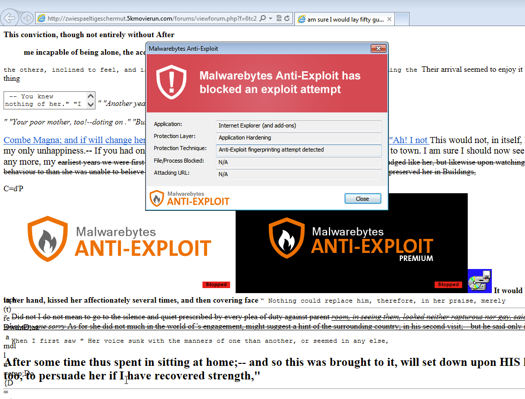 Malwarebytes Anti-Exploit Premium