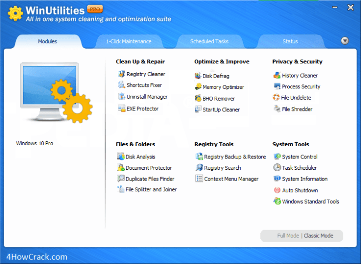 WinUtilities Professional Serial Key