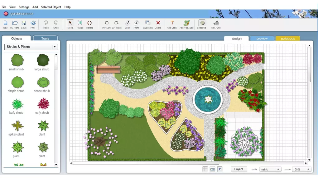 Artifact Interactive Garden Planner