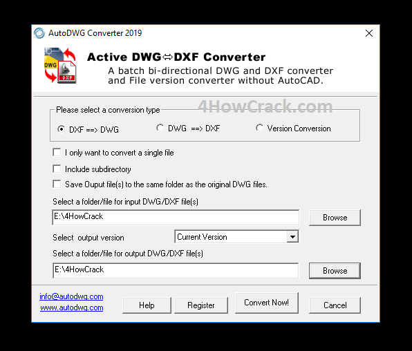 DWG DXF Converter Registration Code